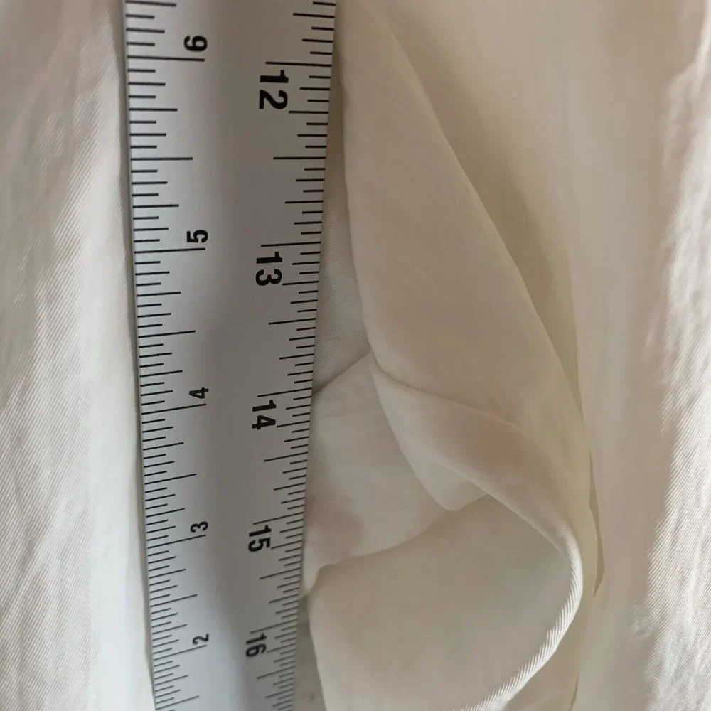 Nike Panel‎ Pants Women's 2XL White Track Loose Fit High-Rise Elastic Waist 7265